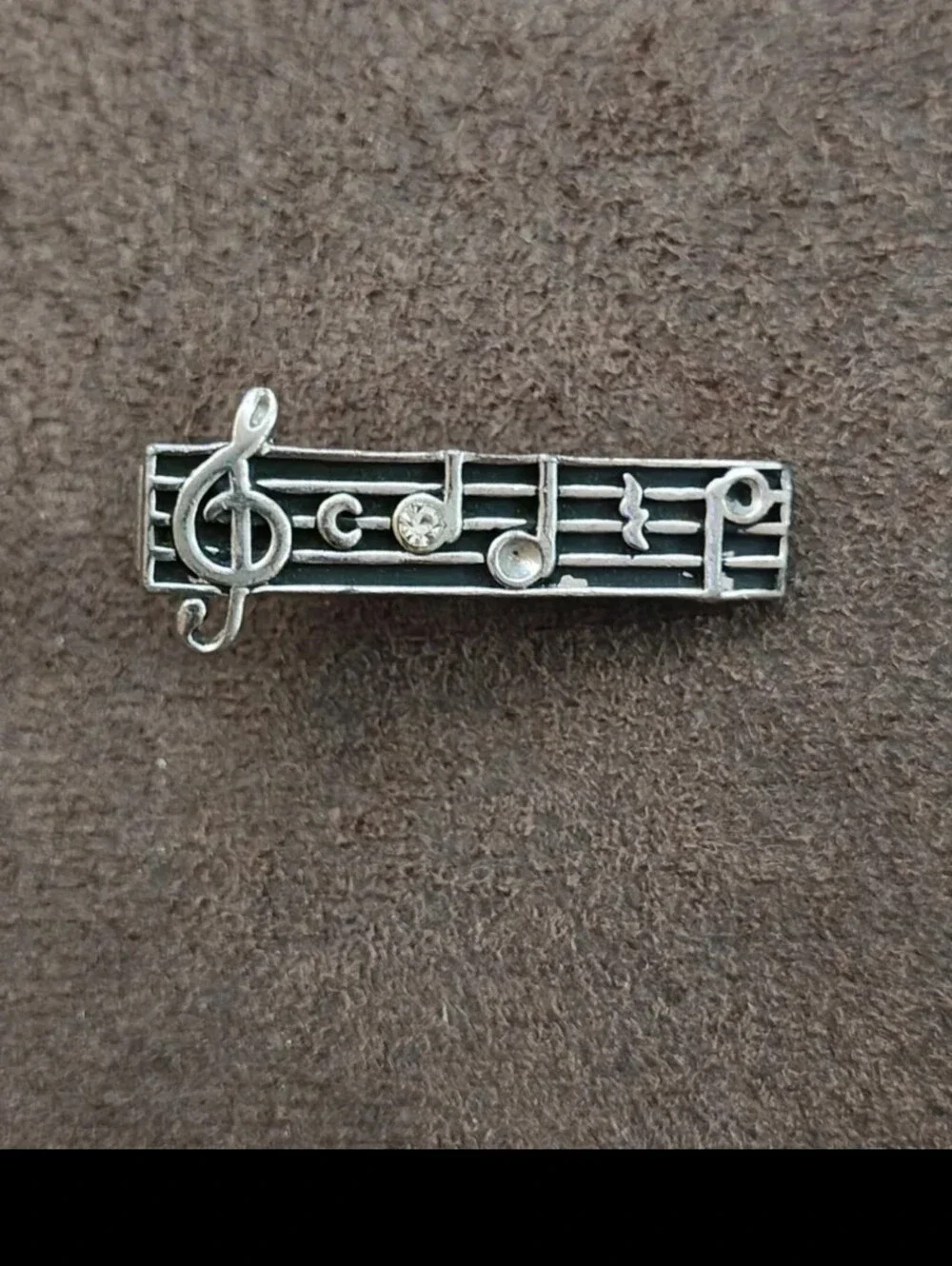 1950s/60s Swank Musical Notes Tie Bar/Tie Clip